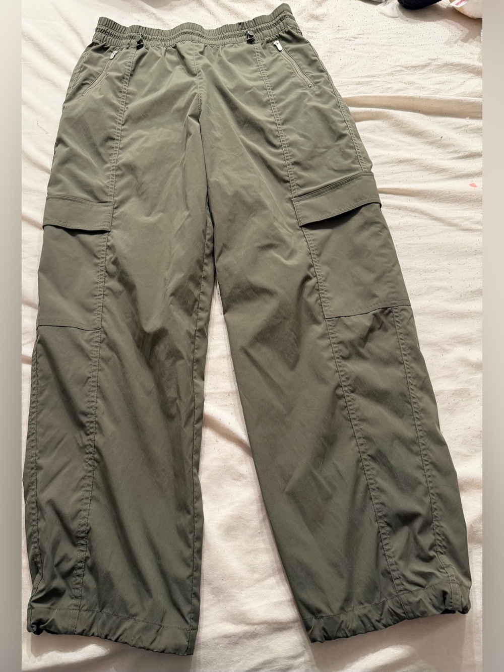 Athleta Olive Green Cargo Utility pants size M